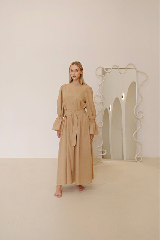 ARÏYA MAXI DRESS - CAMEL